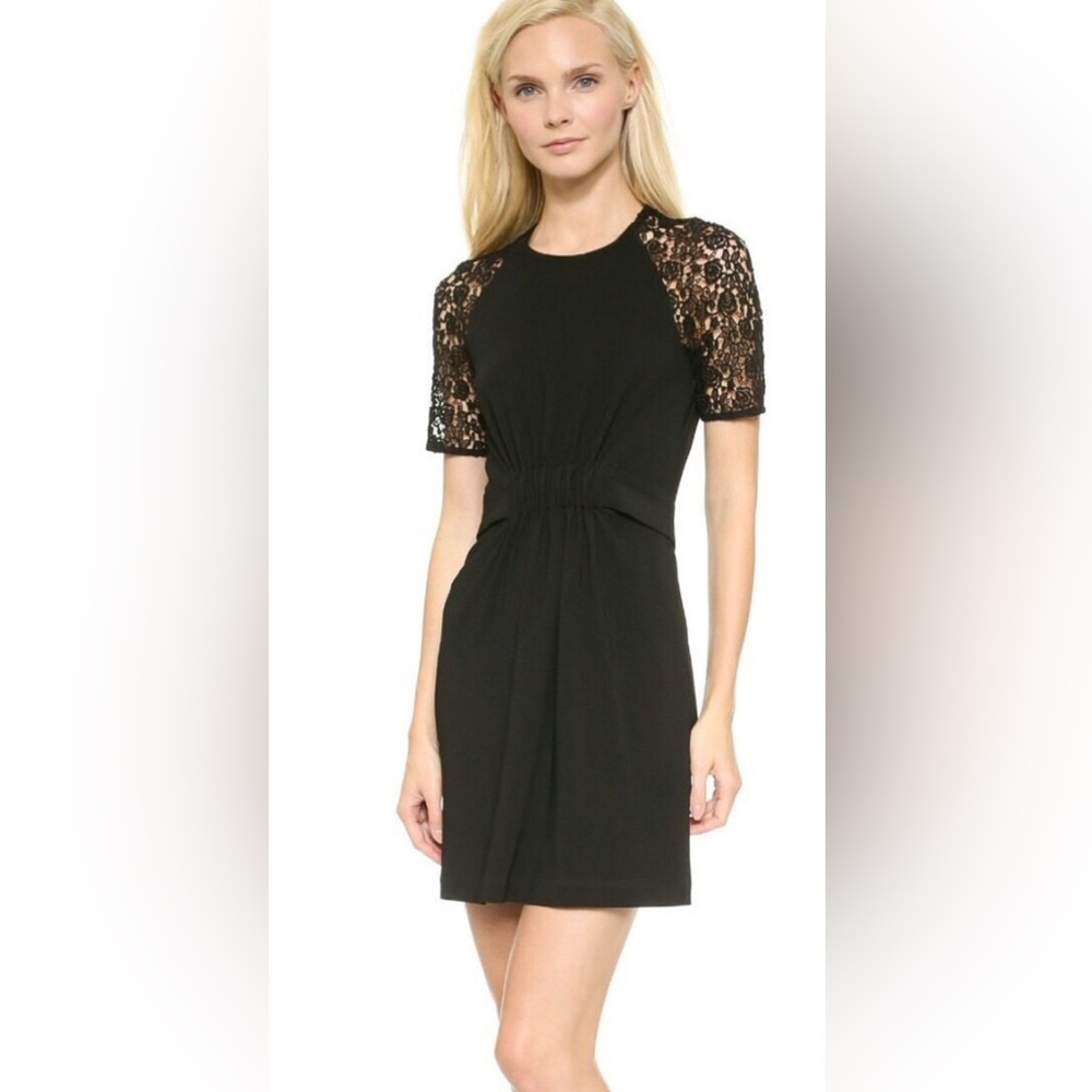 A.L.C Black Lace Sleeve Dress great condition. Worn several times.Size 6